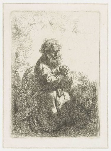 St Jerome Kneeling in Prayer
