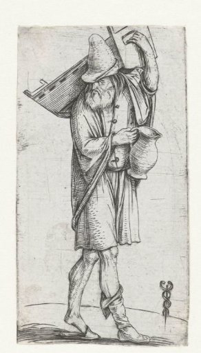 Man with Cradle and Jug