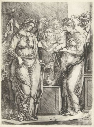Four Women Sacrificing a Boy before a Statue of Priapus