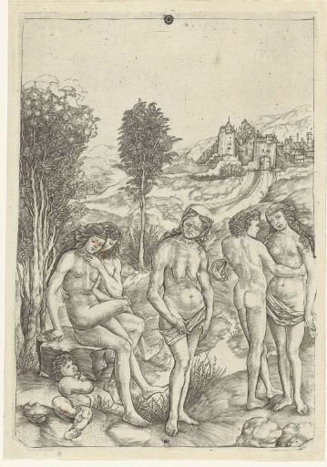 Old Woman and Two Lovers in a Landscape