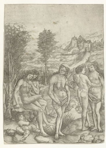 Old Woman and Two Lovers in a Landscape