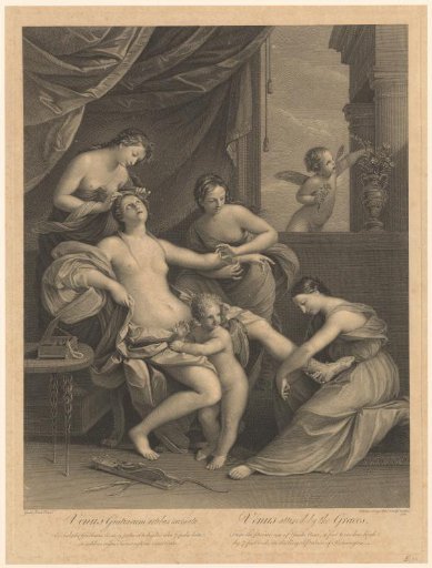 Venus being dressed by the Graces