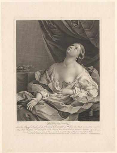 Cleopatra with the serpent