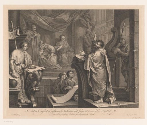 Paul brought before Felix by Tertullus