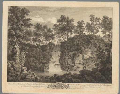 View of a waterfall in Bolton Park