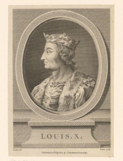 Portrait of Louis X, King of France