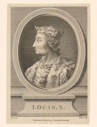 Portrait of Louis X, King of France
