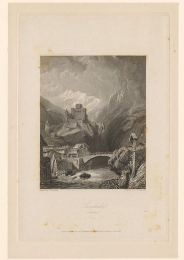View of Landeck with Castle