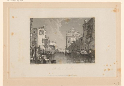 View of the Canal near Campo Santi Giovanni e Paoli in Venice