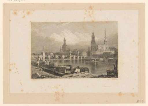 View of Dresden with the Frauenkirche and the Catholic Court Church
