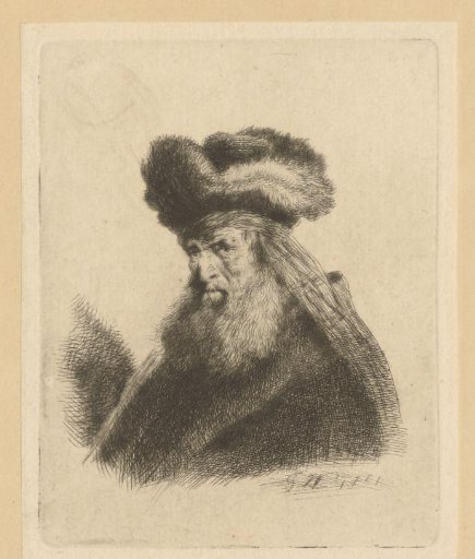 Portrait of an Unknown Man with Beard and Fur Cap