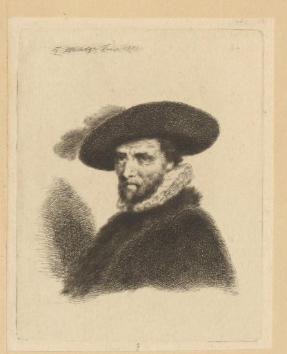 Portrait of an Unknown Man with Hat with Feather and Ruff