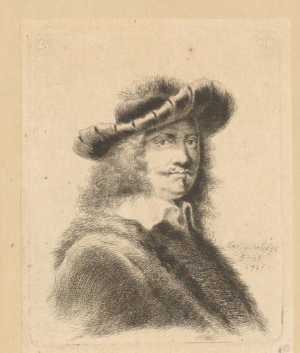 Portrait of an Unknown Man with Mustache and Broad-Brimmed Hat