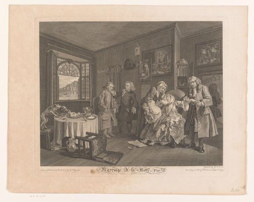 Interior with the Countess dying in a chair