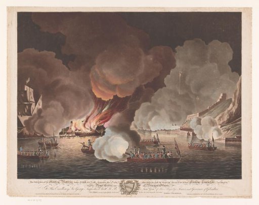 Destruction of ships before Gibraltar, 14 September 1782