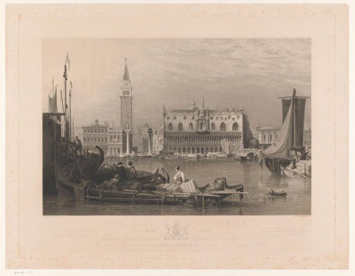 View of the Doge's Palace and St Mark's Square in Venice