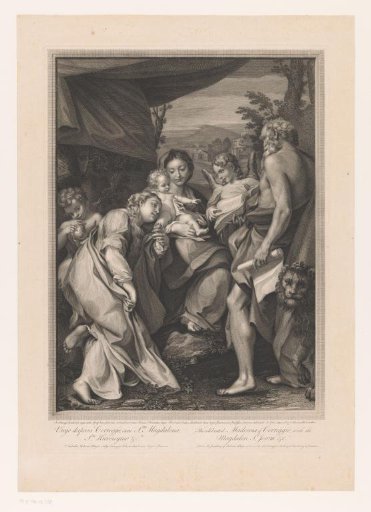 Mary with the Christ Child, St. Magdalene and St. Jerome