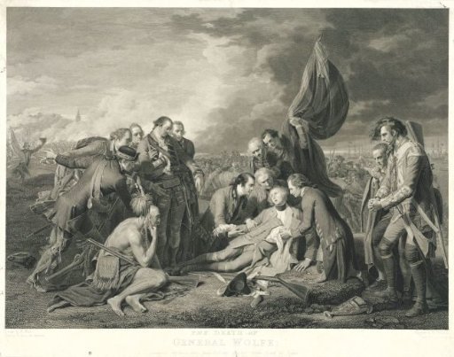 Death of James Wolfe during the Battle of Quebec