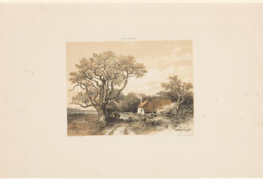 Landscape with a farm