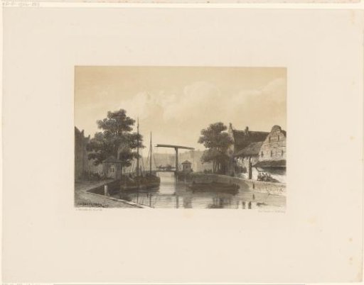View of a canal with drawbridge