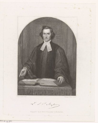 Portrait of the minister Louis Suson Pedro Meijboom