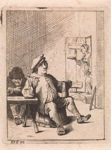 Seated Peasant with Jug and Pipe