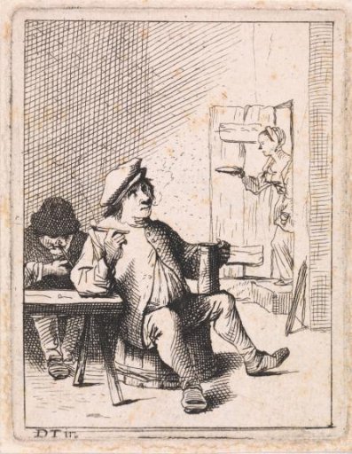 Seated Peasant with Jug and Pipe