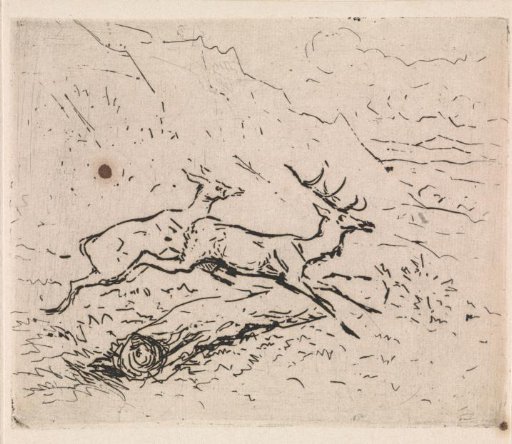 Two Running Deer