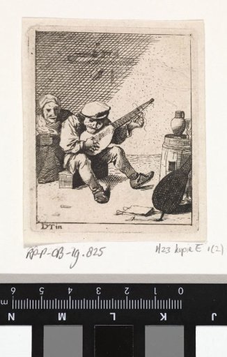 Peasant Playing the Lute