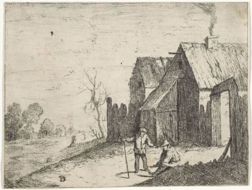 Two peasants in conversation
