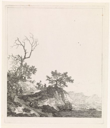 Landscape with travelers