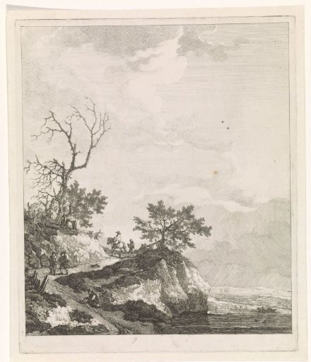 Landscape with travelers