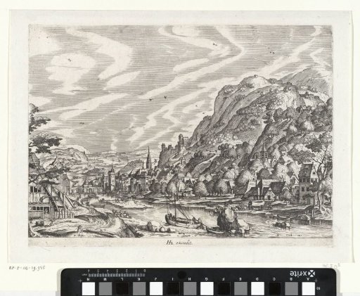 Landscape with a towboat and a ferry