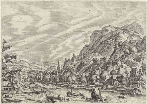 Landscape with a Towing Boat and a Ferry