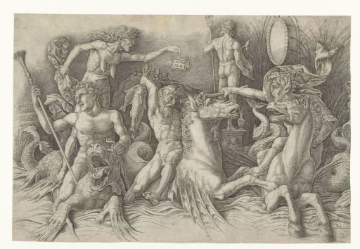 Battle of the Sea Gods, with Envy (Invidia) on the Left