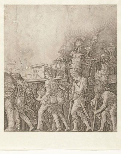 Soldiers with War Trophies in the Triumphal Procession of Caesar