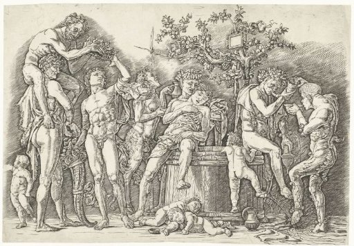 Bacchanal with Satyrs and Bacchantes at the Wine Press