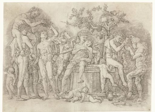 Bacchanal with Satyrs and Bacchantes at the Wine Press