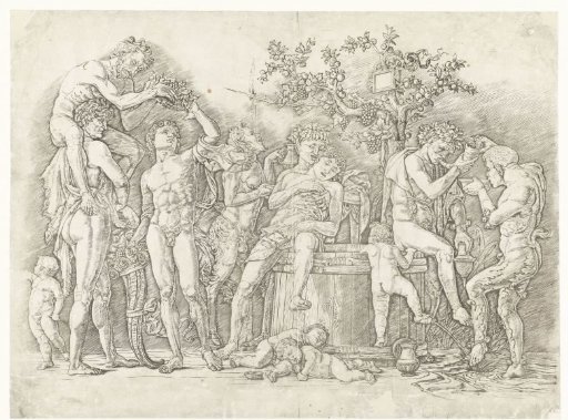 Bacchanal with Satyrs and Bacchantes at the Wine Press