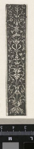Ornament with candelabrum of arabesques and grape clusters