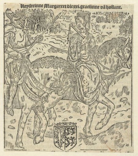 Margaret of Hainault on Horseback