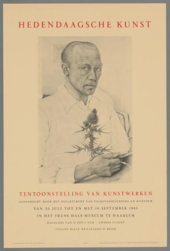 Contemporary Art. Exhibition of works acquired by the Department of Public Information and Arts from 25 July to 19 September 1943. Frans Hals Museum Haarlem.