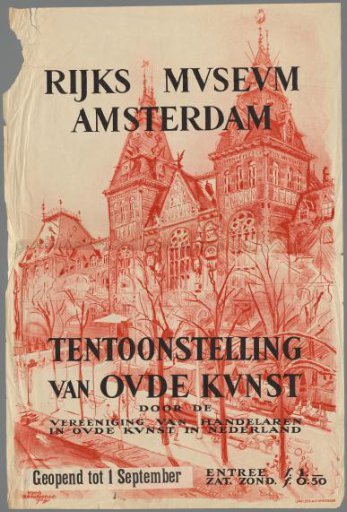 Poster for the exhibition of Old Art at the Rijksmuseum in Amsterdam, 1929