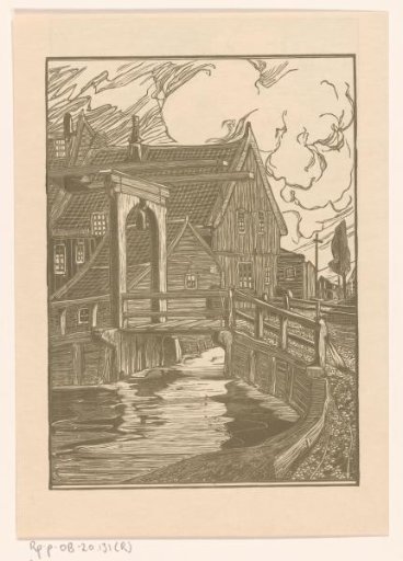 House near a drawbridge