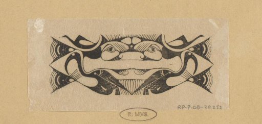 Mask vignette with ibises