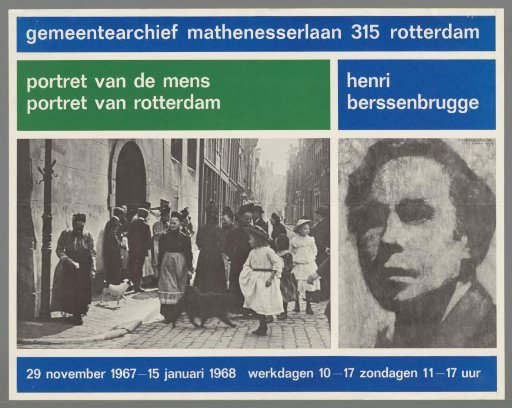 Portrait of the Man. Portrait of Rotterdam. Henri Berssenbrugge