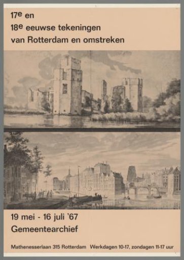 17th and 18th century drawings of Rotterdam and surroundings