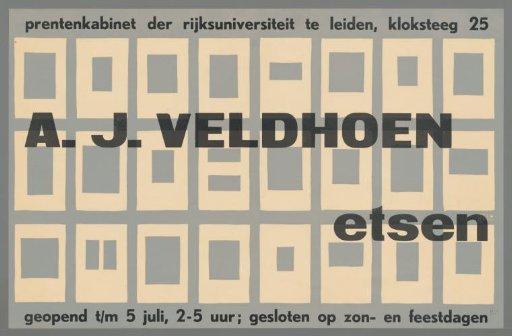 Print Cabinet of the University of Leiden. A.J. Veldhoen etchings