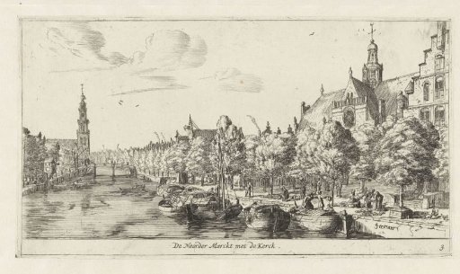 Noordermarkt with the Noorderkerk