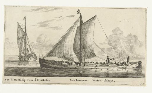 Two ships: a water boat and a water barge